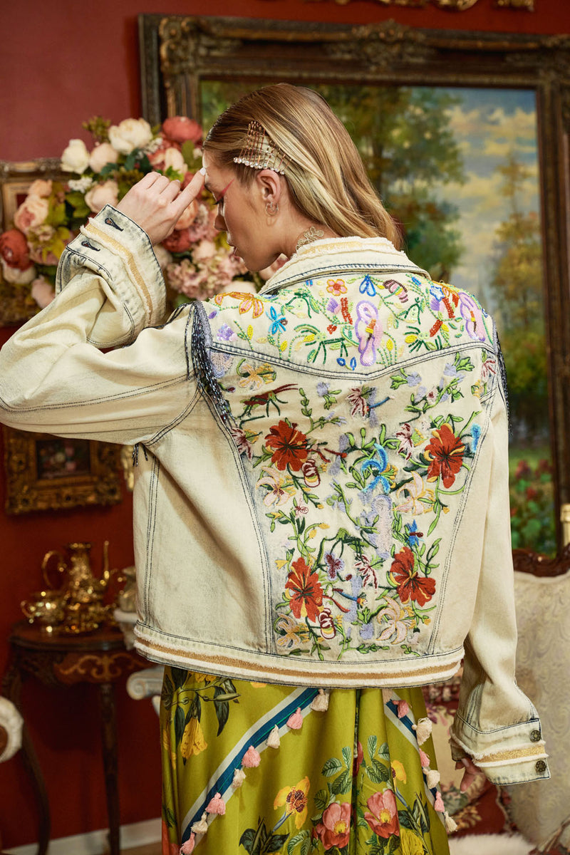 Country Queen Embellished Denim Jacket