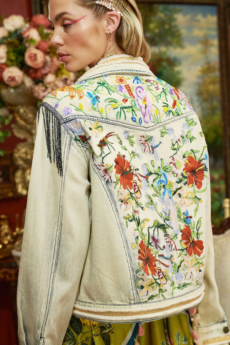 Country Queen Embellished Denim Jacket