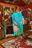 Fantasy Aqua Peacock Kimono