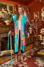 Fantasy Aqua Peacock Kimono