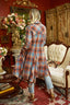 Sweet November Plaid Trench Coat