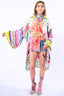 Tropical Mood Hand-Beaded Kimono/Topper