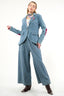 Alaia Stripe Denim Blazer