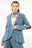 Alaia Stripe Denim Blazer