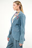 Alaia Stripe Denim Blazer