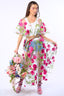 Holiday Of Love Embroidered Mesh Kimono / Topper
