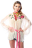 Amora Chiffon Hand - Embellished Blouse / Top