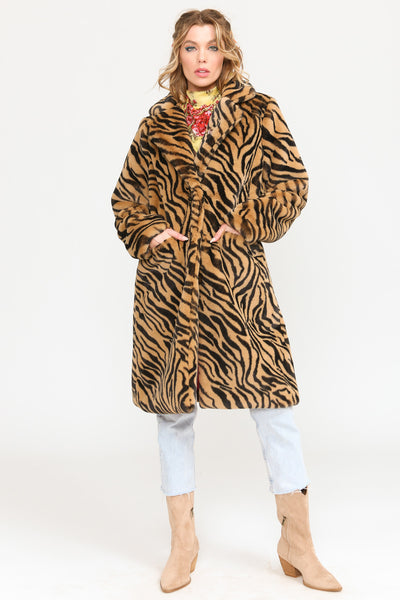 Aratta Leopard Fur Coat