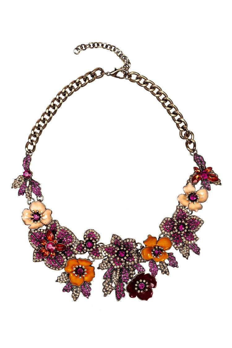 Amata Statement Necklace - Magenta: Magenta