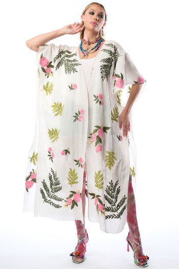 Miss April Embroidered Kimono