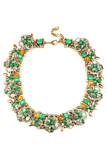 Sloane Green Collar Necklace