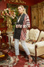Red Stripe Cardigan
