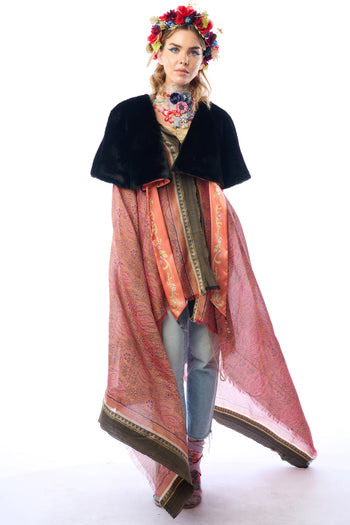 Grace Kelly Reversible Fur Cape