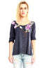 Stranger Than Paradise Hand-Embroidered Cardigan