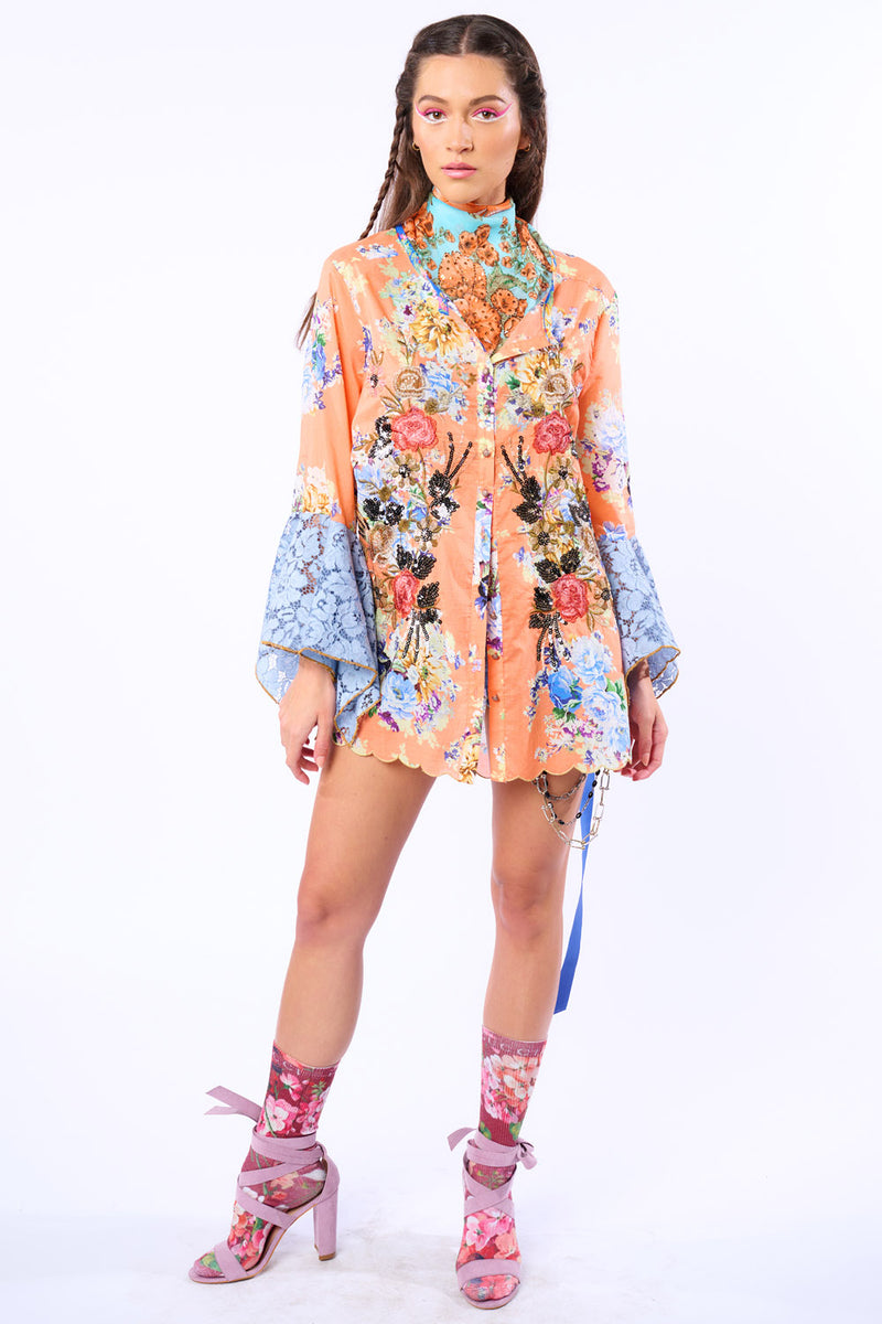 Claudine Agnes Embroidered & Embellished Shirt