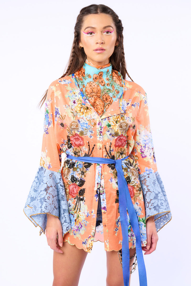 Claudine Agnes Embroidered & Embellished Shirt