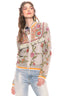 Bohemian Feel Embroidered Mesh Jacket