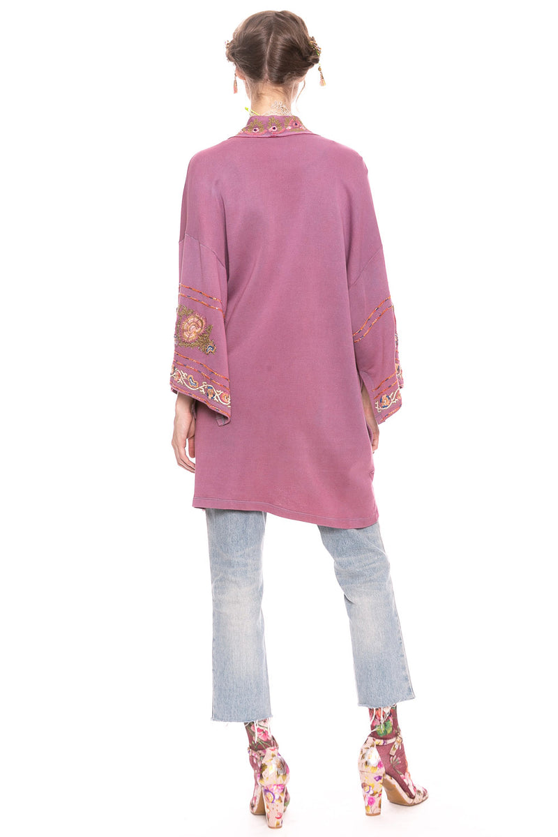 Juliette Embellished French Terry Kimono Jacket