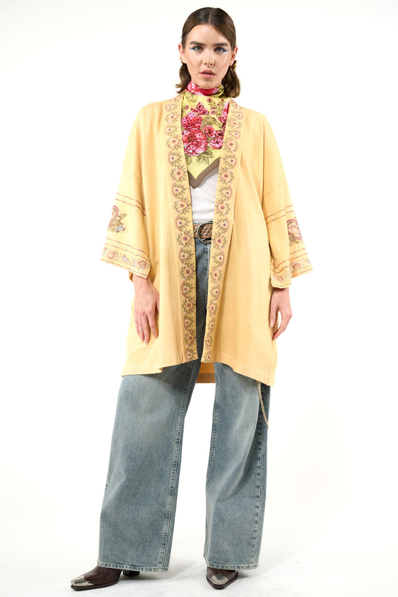 Juliette Embellished French Terry Kimono Jacket