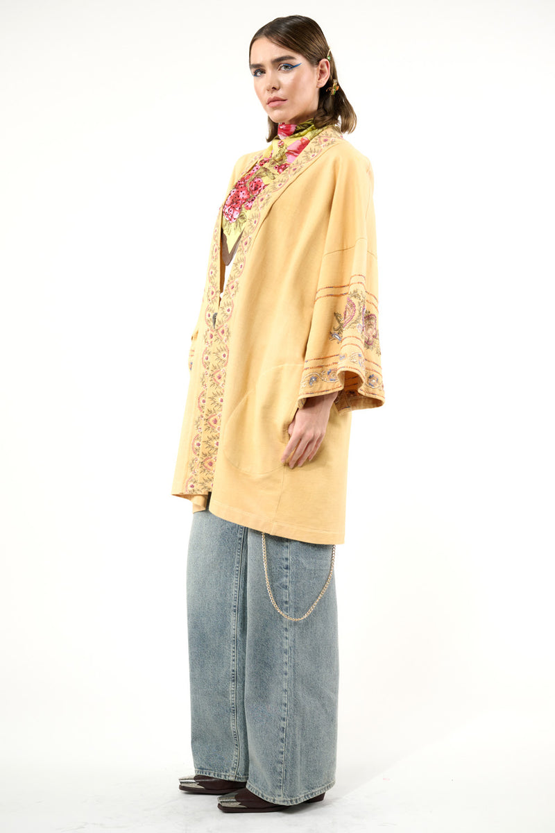 Juliette Embellished French Terry Kimono Jacket