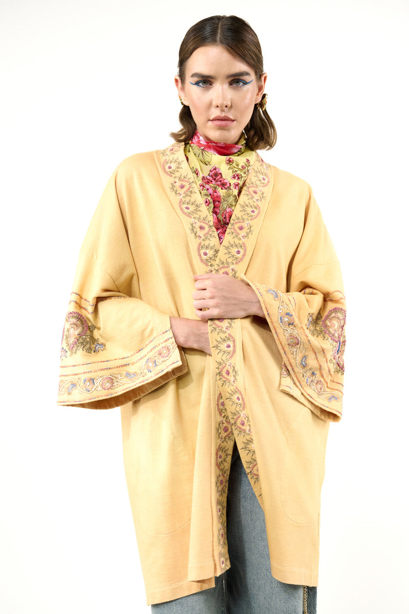 Juliette Embellished French Terry Kimono Jacket