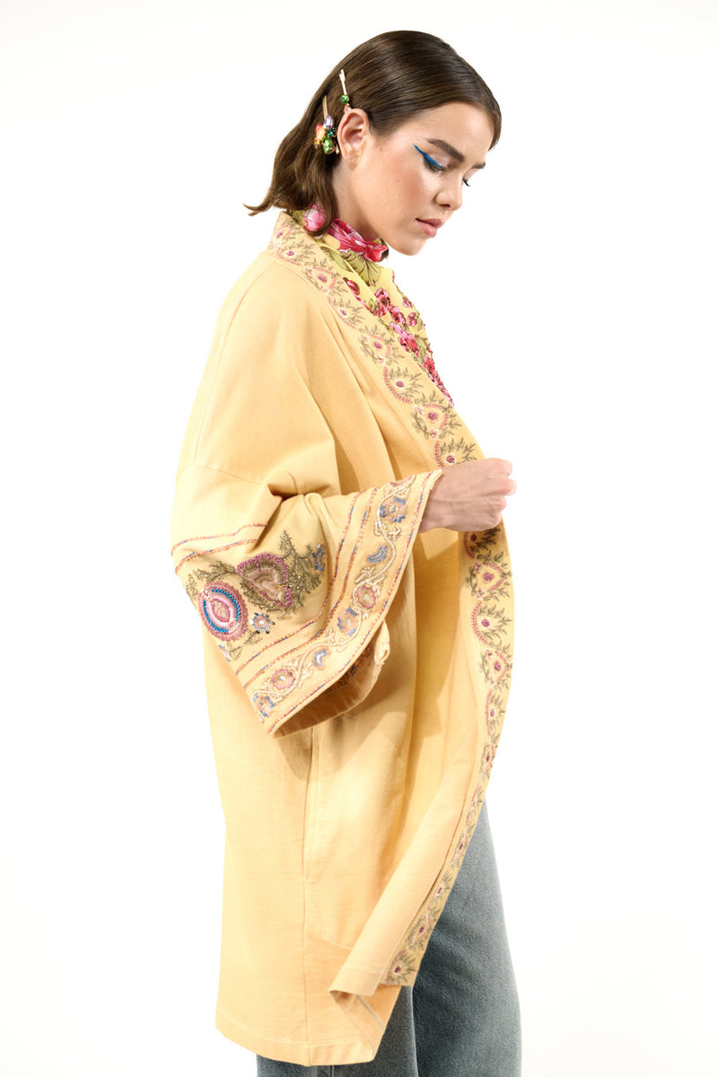 Juliette Embellished French Terry Kimono Jacket