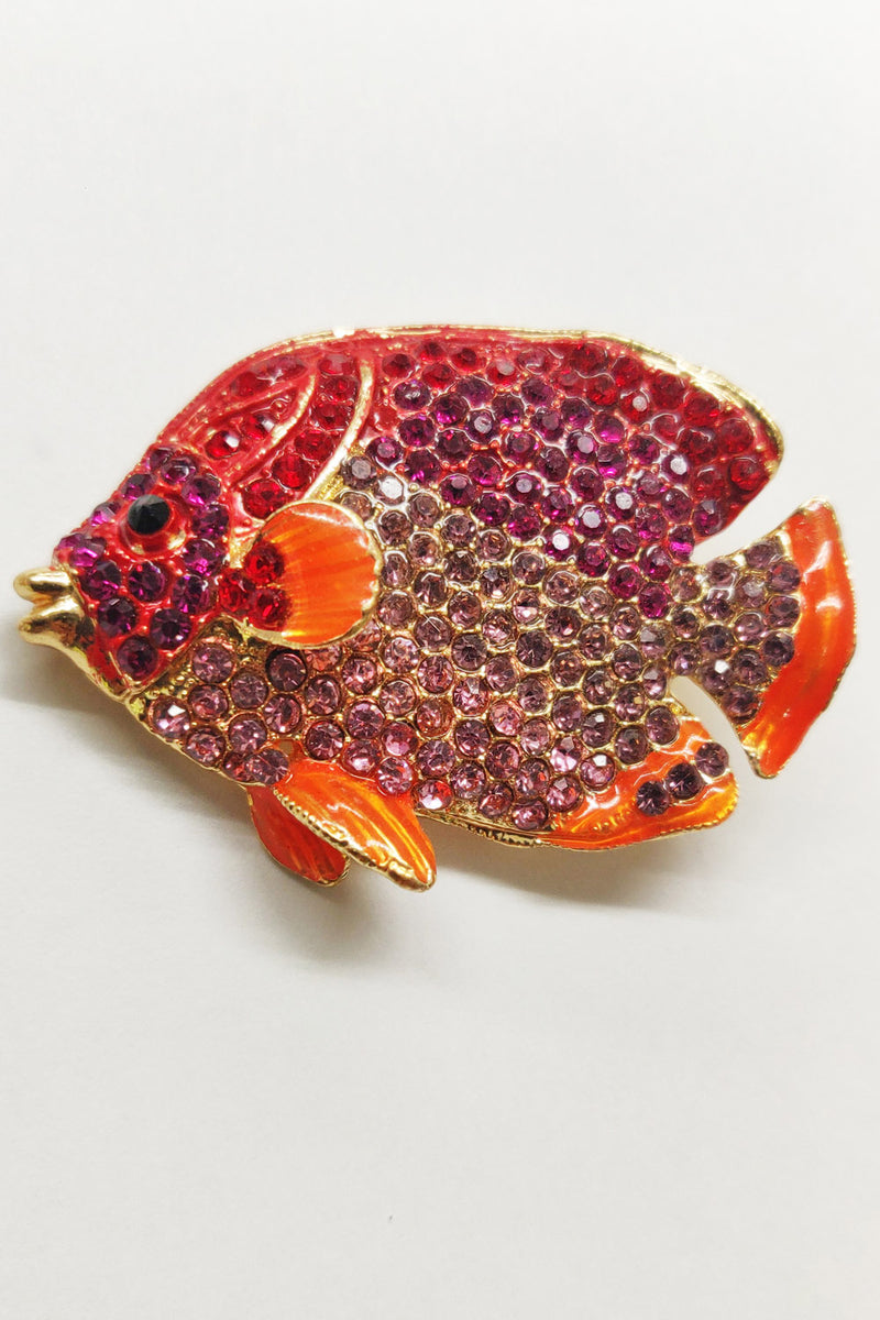 Ocean Scarlet Fish Pin