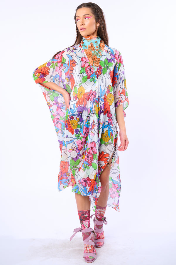 Virginia Embellished Floral Kimono