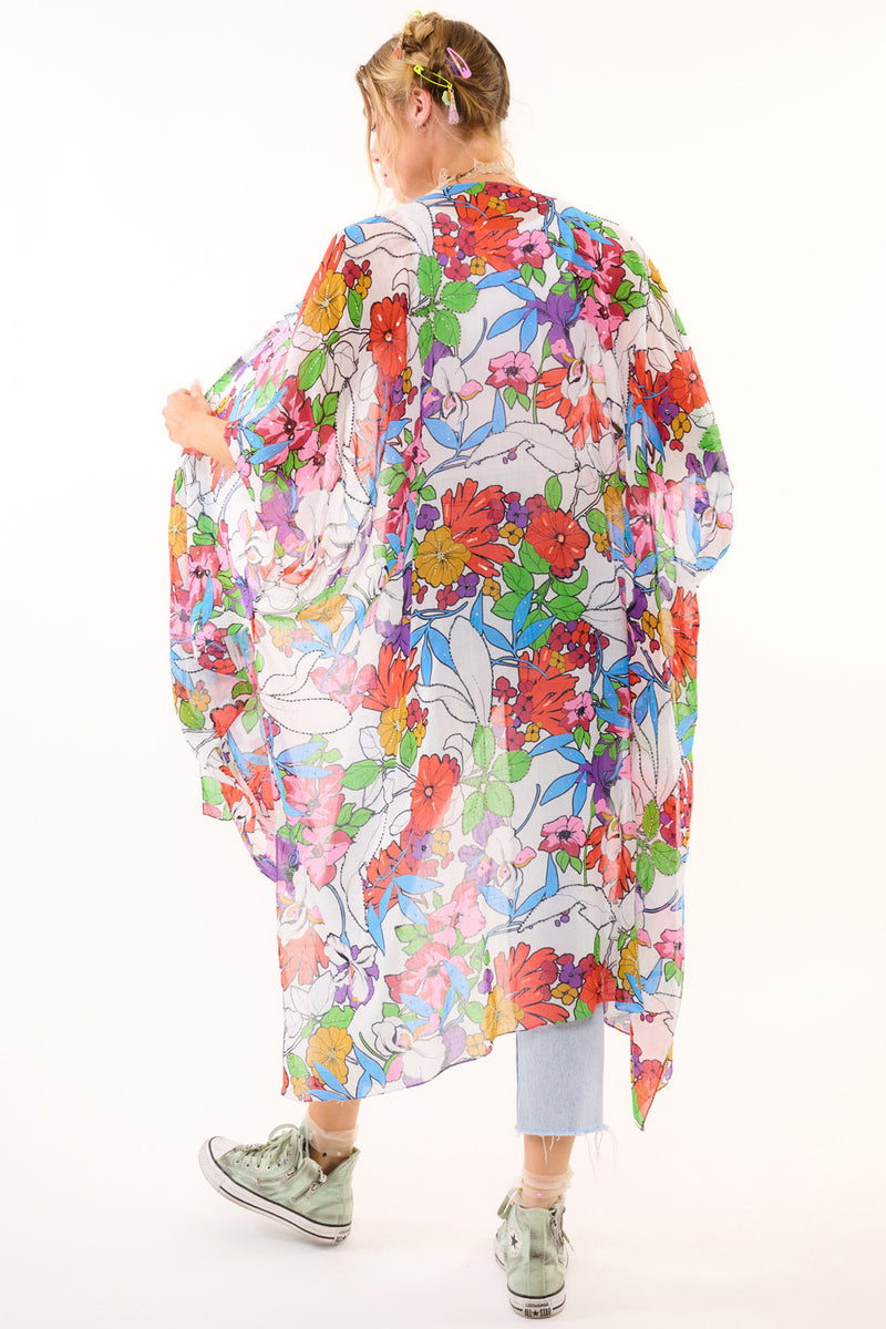 Virginia Embellished Floral Kimono