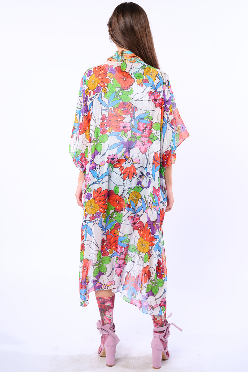 Virginia Embellished Floral Kimono