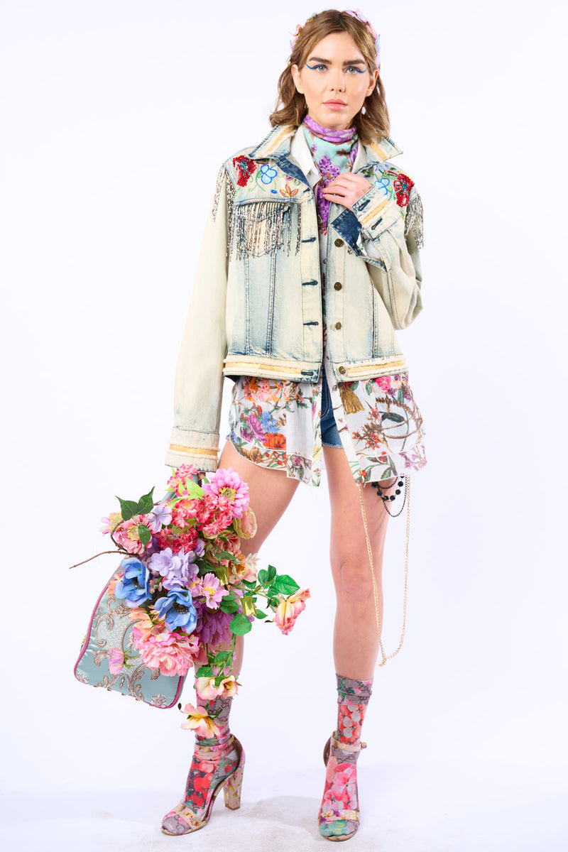 Country Queen Embellished Denim Jacket