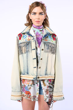 Country Queen Embellished Denim Jacket