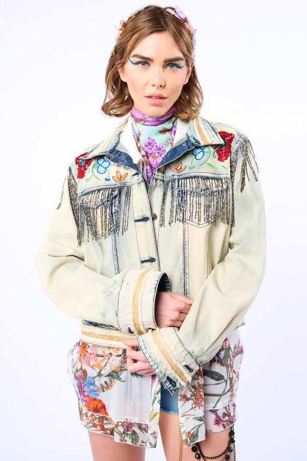 Country Queen Embellished Denim Jacket