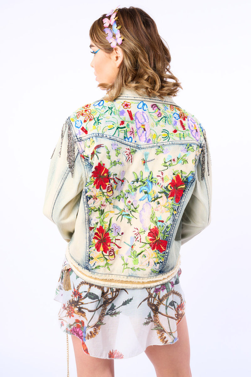 Country Queen Embellished Denim Jacket