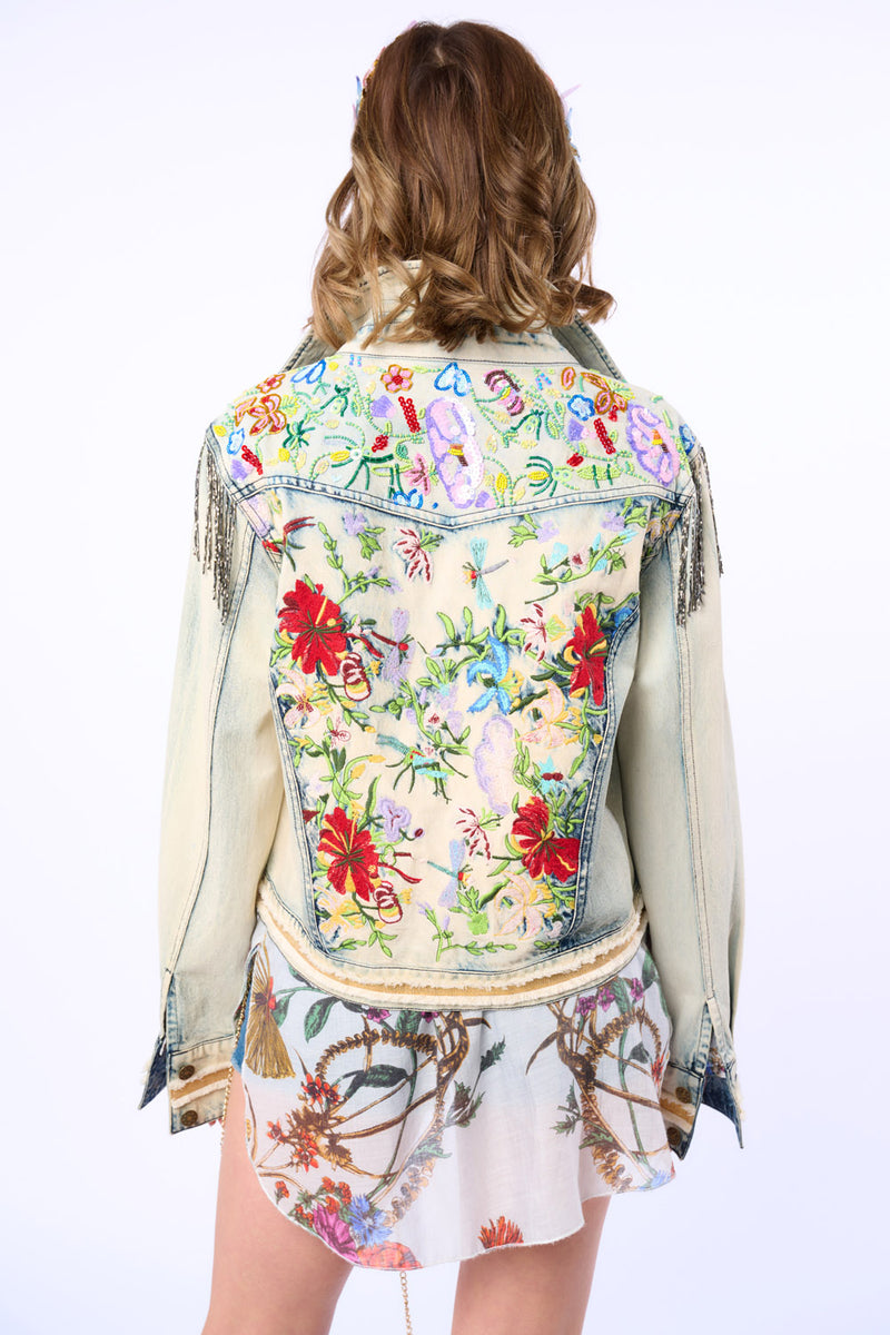 Country Queen Embellished Denim Jacket