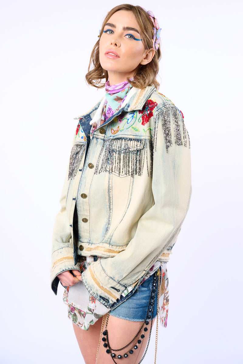 Country Queen Embellished Denim Jacket