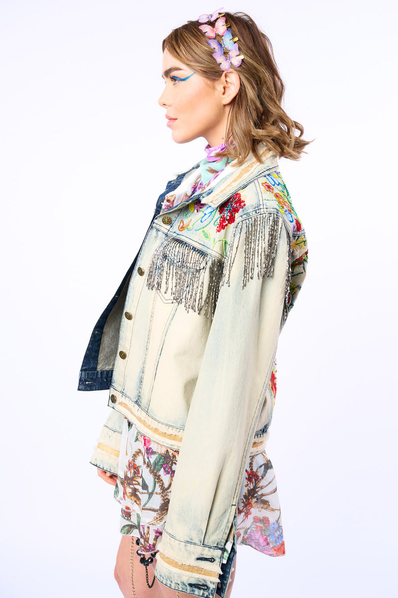 Country Queen Embellished Denim Jacket