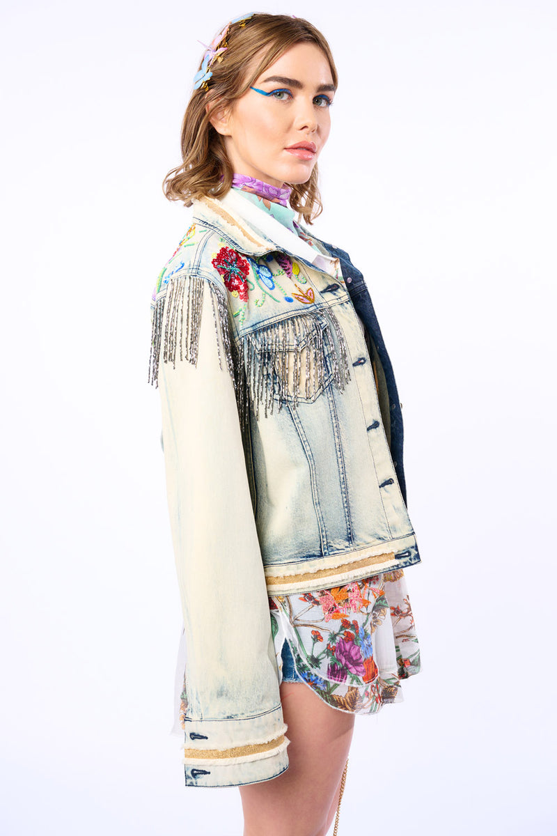 Country Queen Embellished Denim Jacket