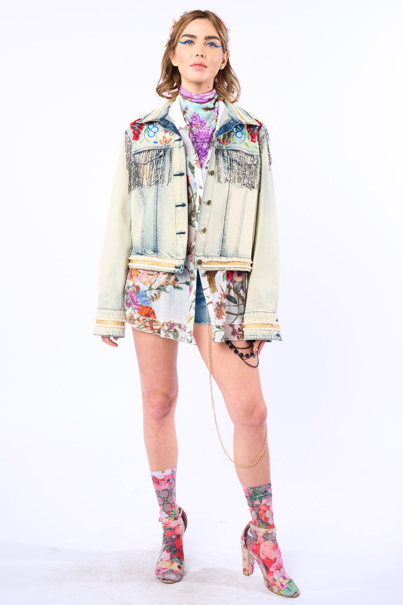 Country Queen Embellished Denim Jacket