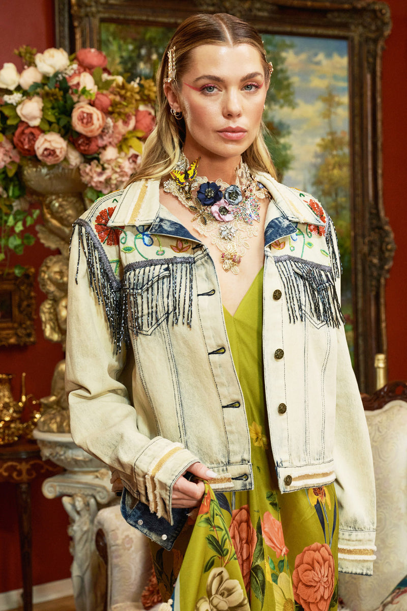 Country Queen Embellished Denim Jacket