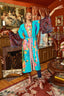 Fantasy Aqua Peacock Kimono