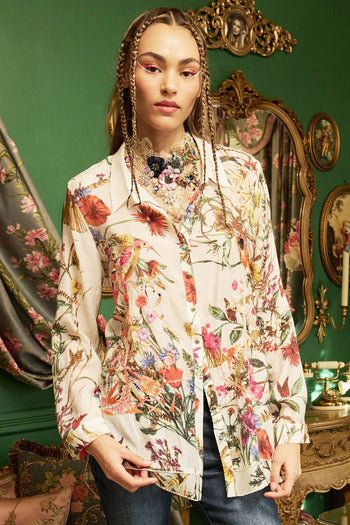 Lilia Embroidered Shirt-I