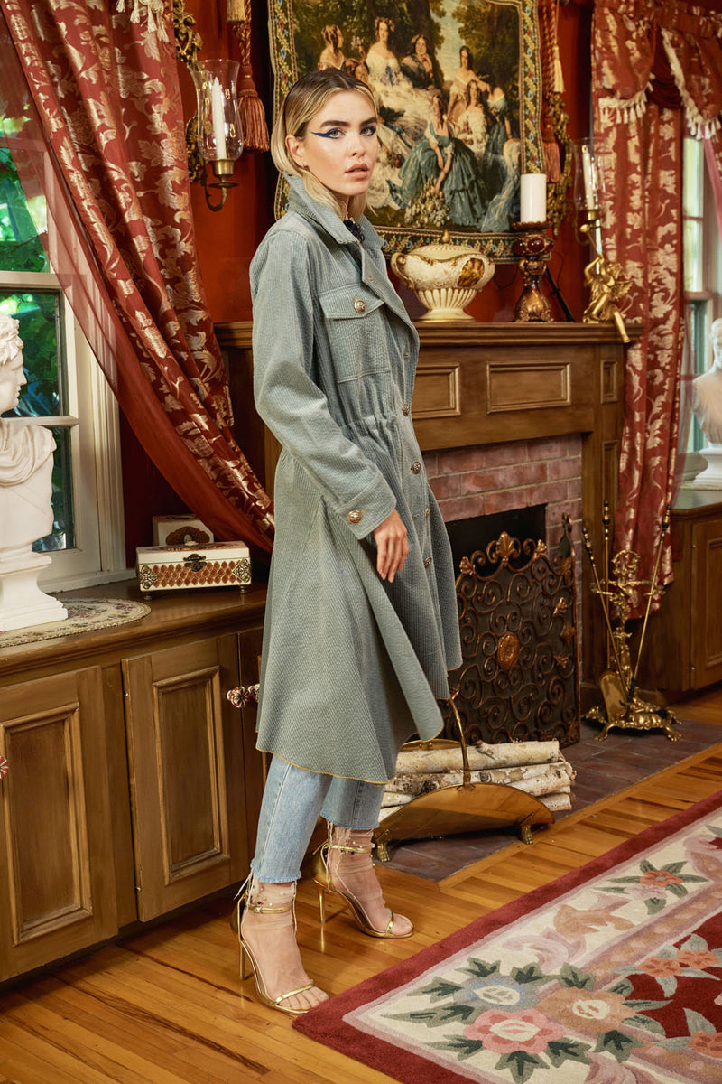 Sweet November Corduroy Trench Coat