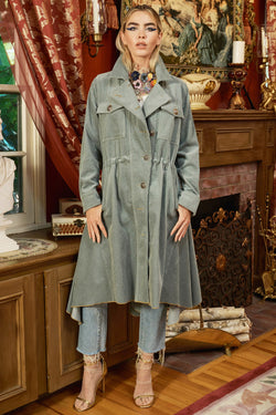 Sweet November Corduroy Trench Coat