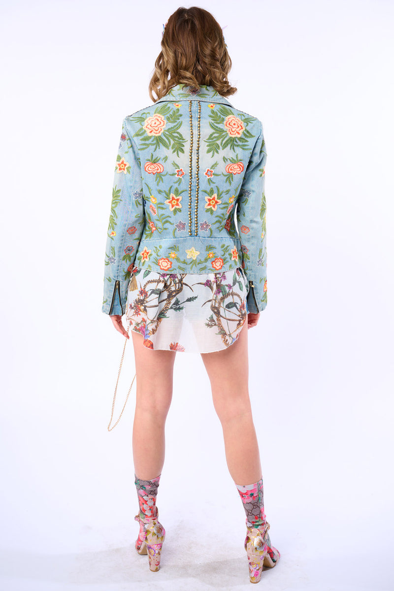 Lucinda Embroidered Denim Jacket