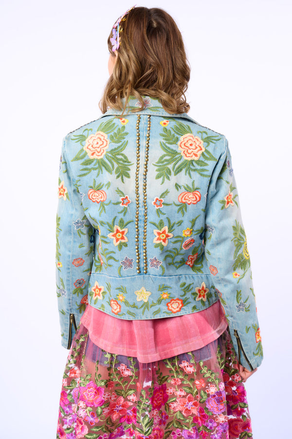 Lucinda Embroidered Denim Jacket