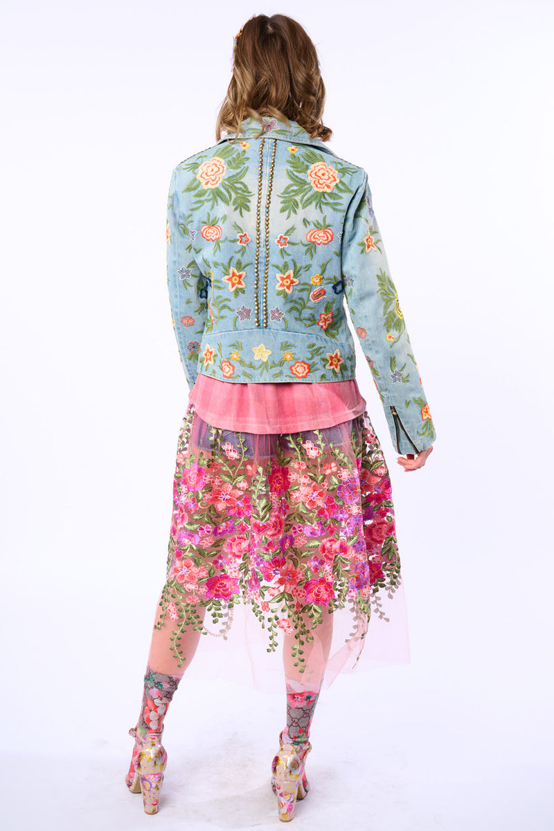 Lucinda Embroidered Denim Jacket