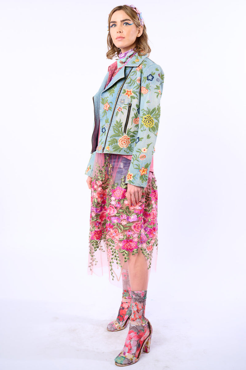 Lucinda Embroidered Denim Jacket