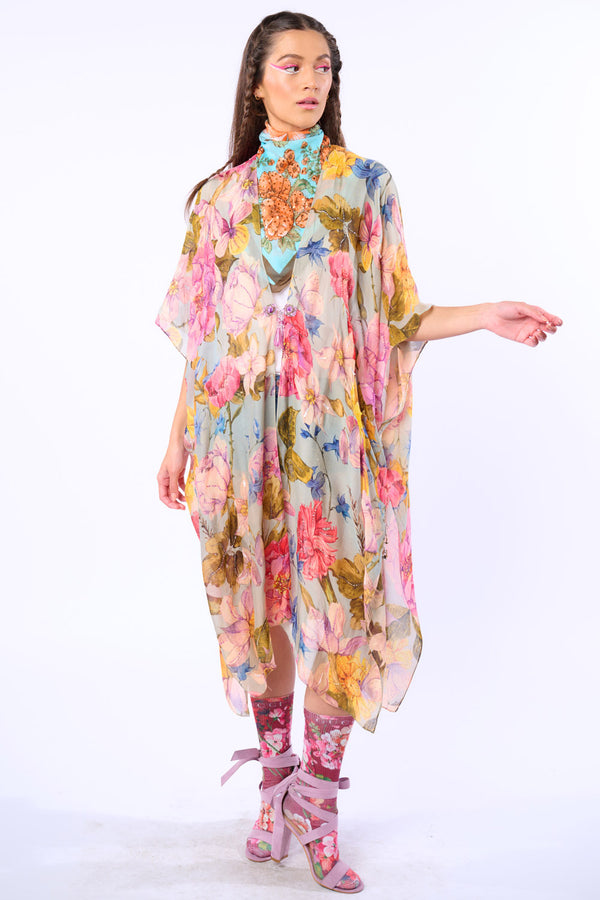 Bella Hand-Beaded Kimono / Topper / Duster