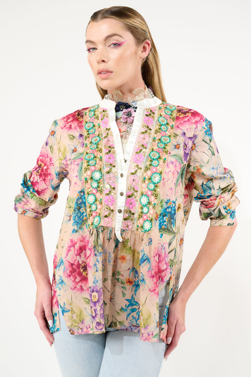 Miss September Embroidered Blouse